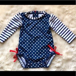 RuffleButts Swimsuit 6/12M